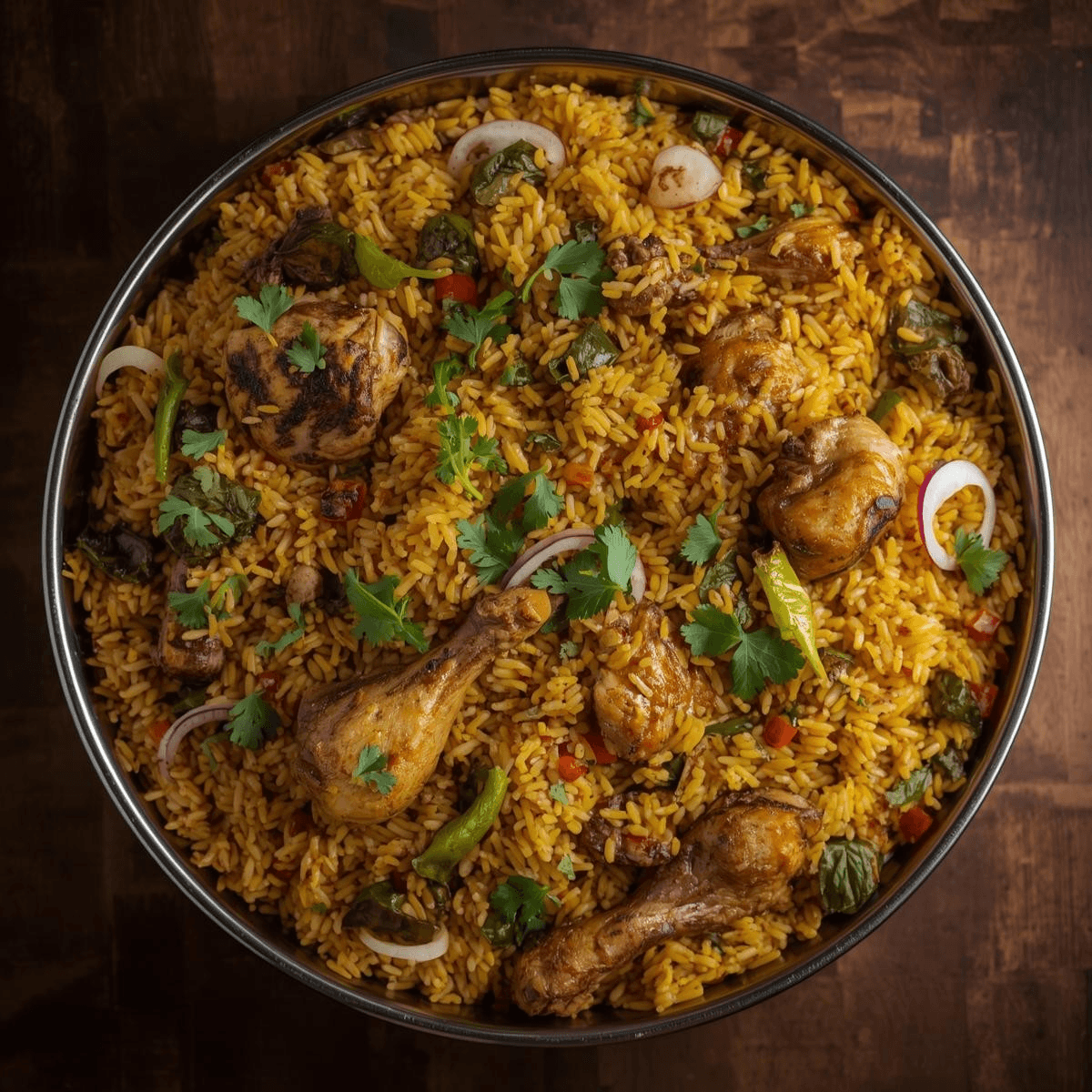 Gongura Chicken Dum Biryani - Family Pack.