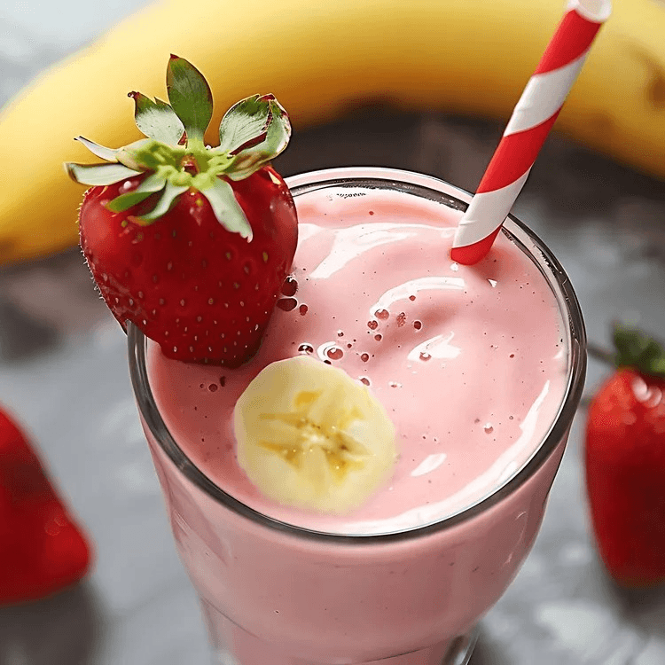 Strawberry Banana Smoothie.
