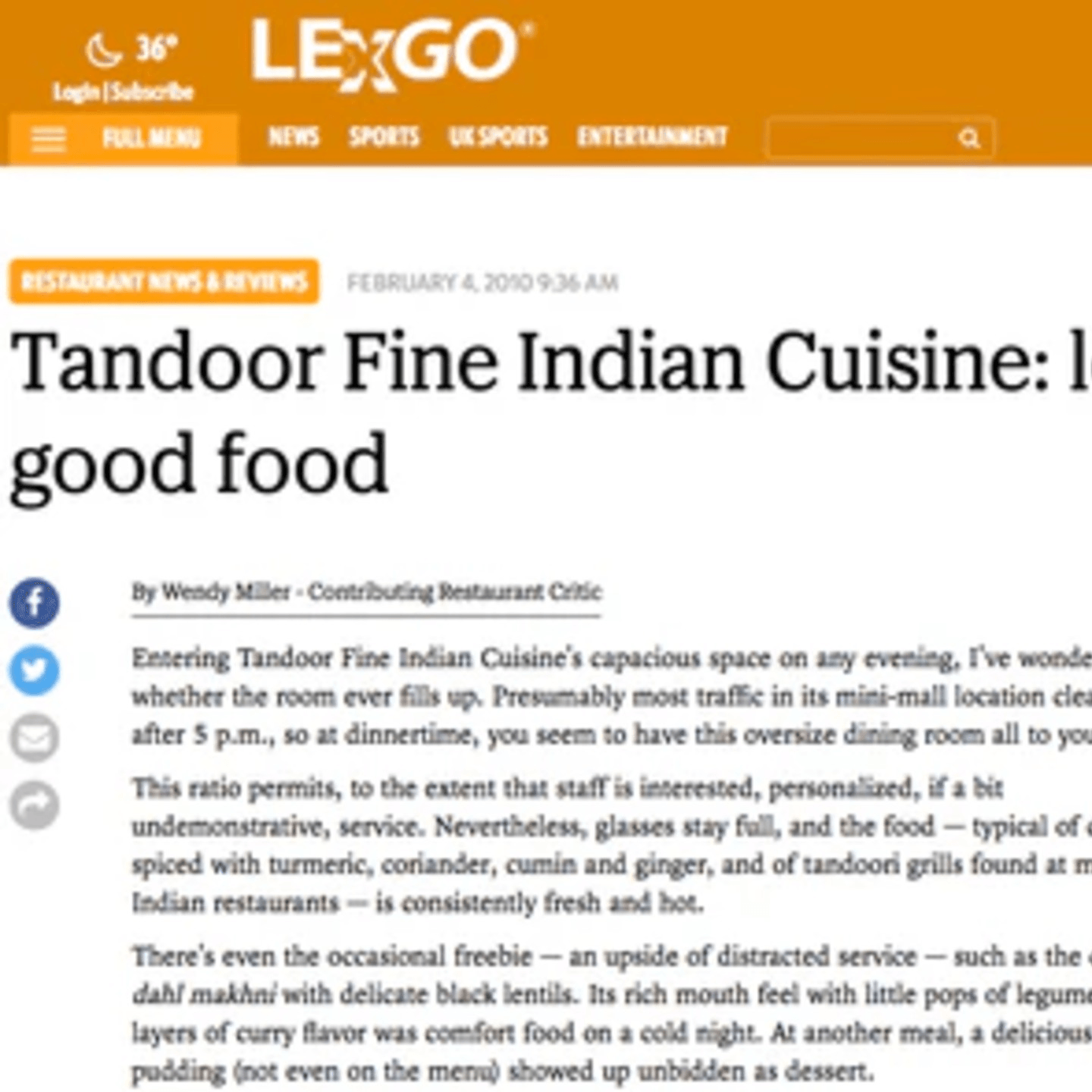 Tandoor Fine Indian Cuisine