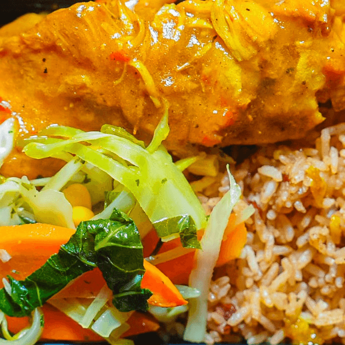 Lunch Special Curry Chicken.