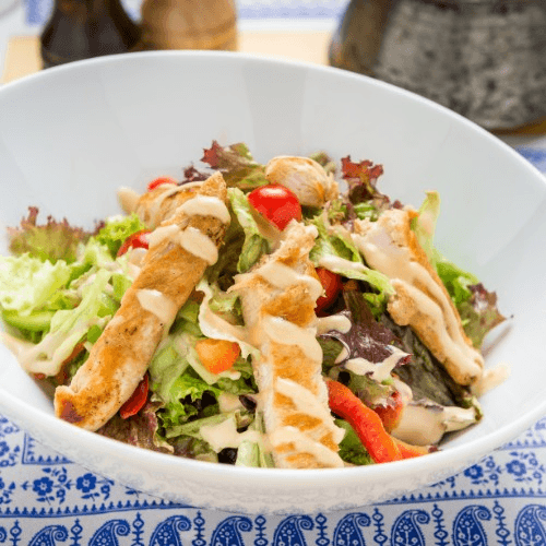 Grilled Chicken Caesar Salad.