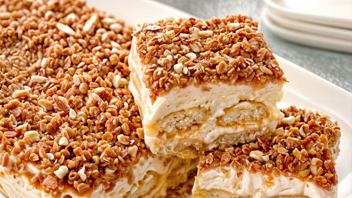 Toasted Almond Cream Cake.