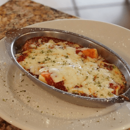 Baked Manicotti Pasta.