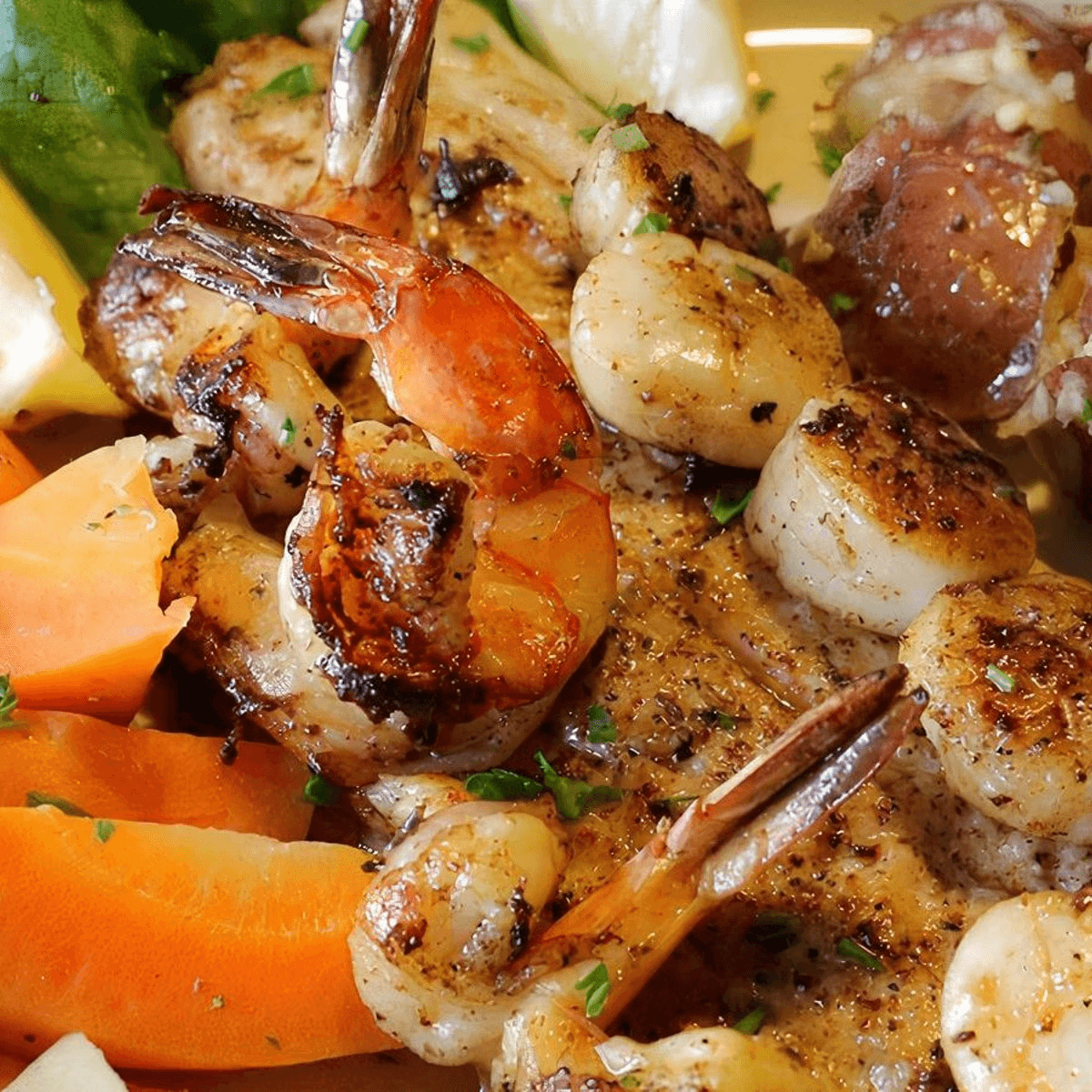 Grilled Captain's Platter.