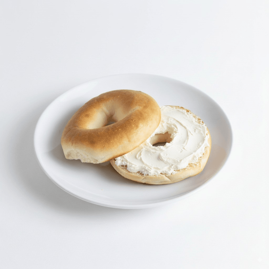 Bagel with Plain Cream Cheese.