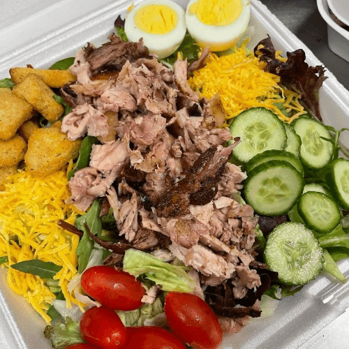 Two Meat Salad (Chicken and Turkey).