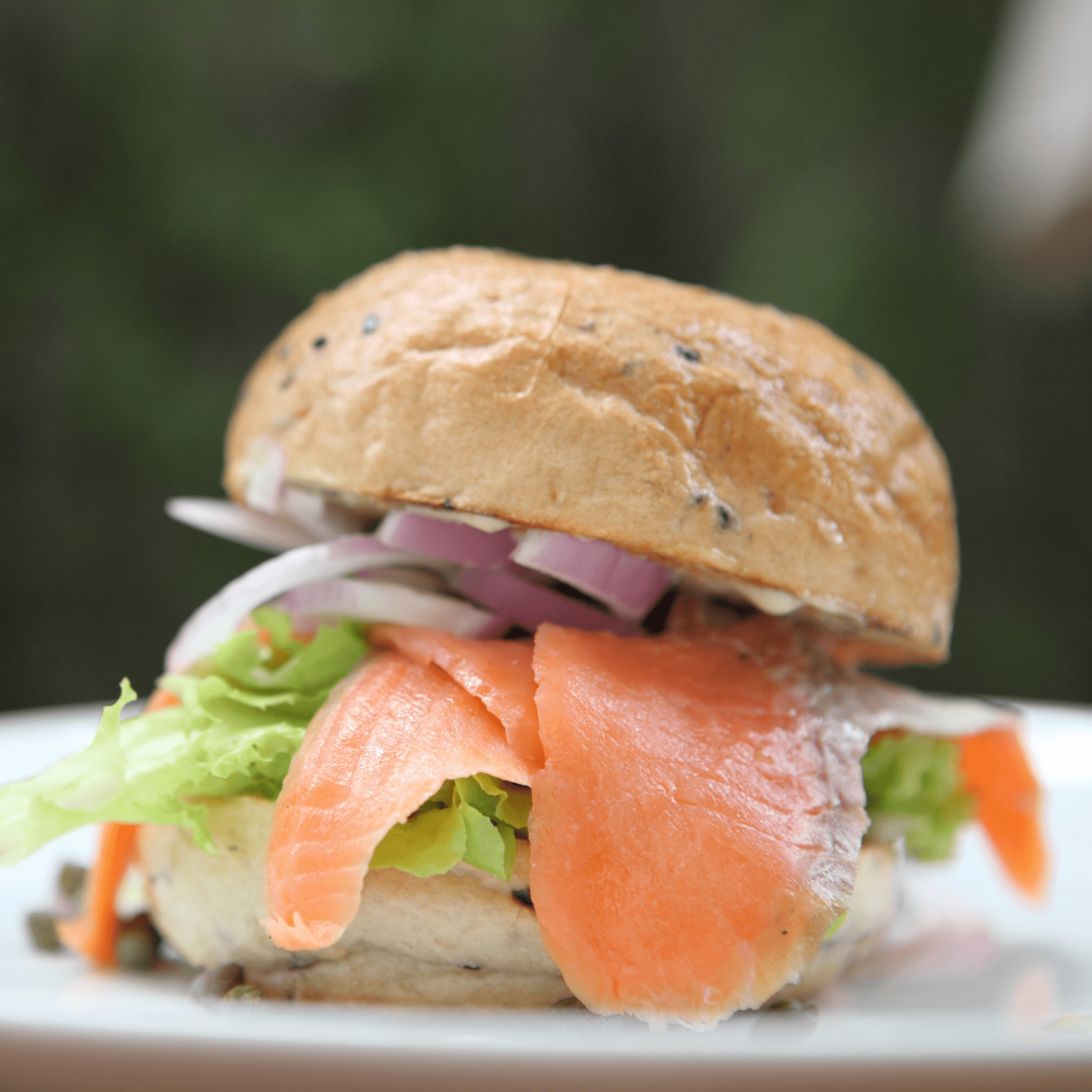 Salmon Burger.
