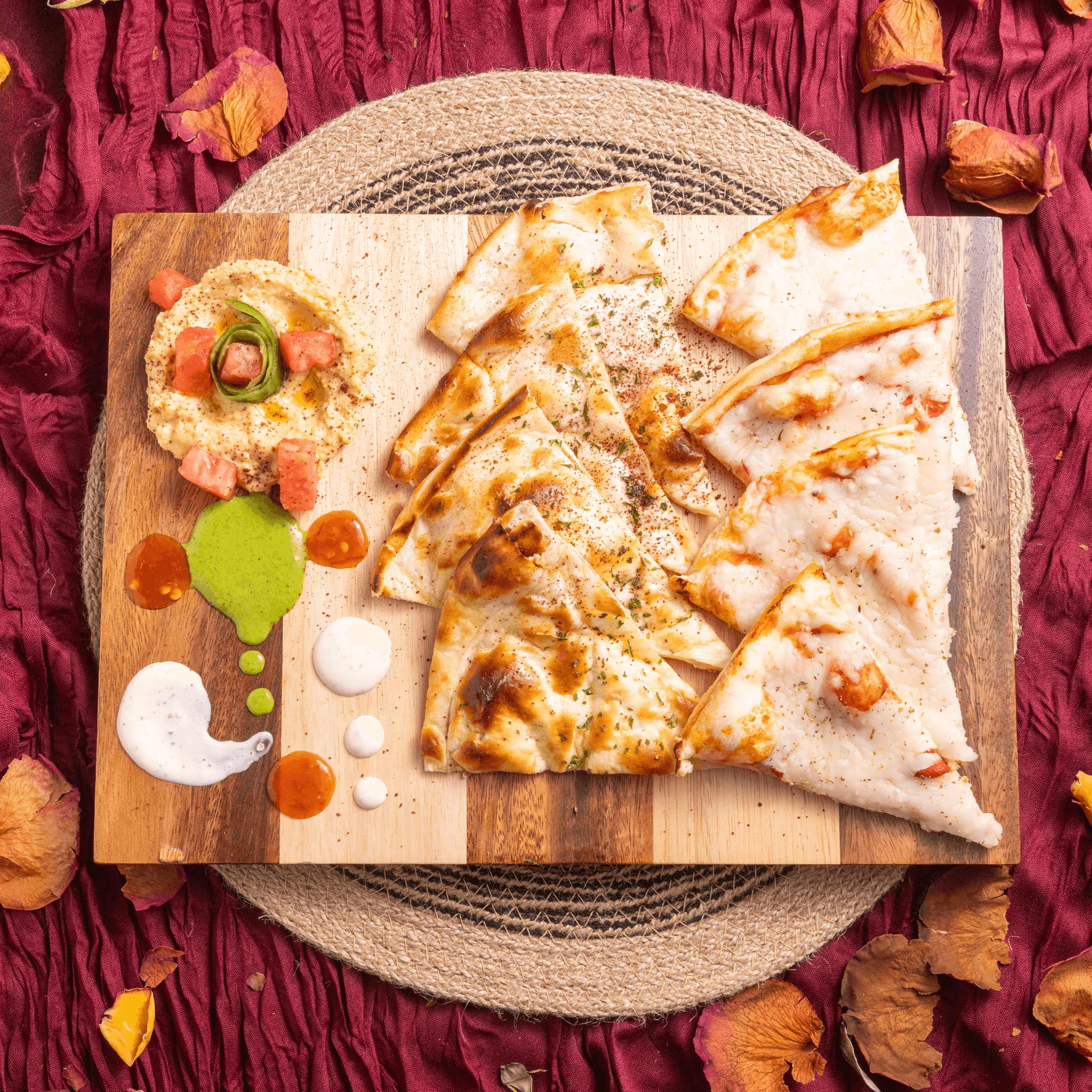 Cheese Naan Pizza