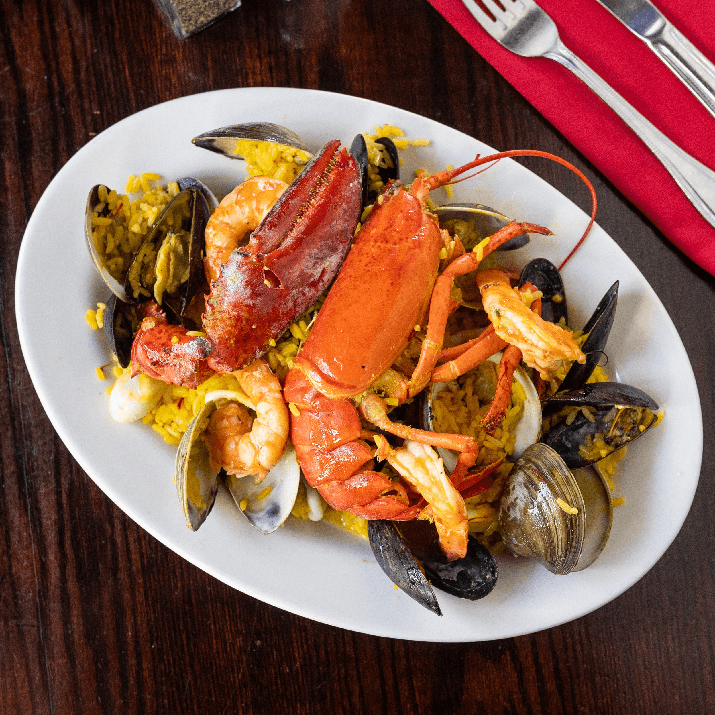 Seafood Paella (For Two).