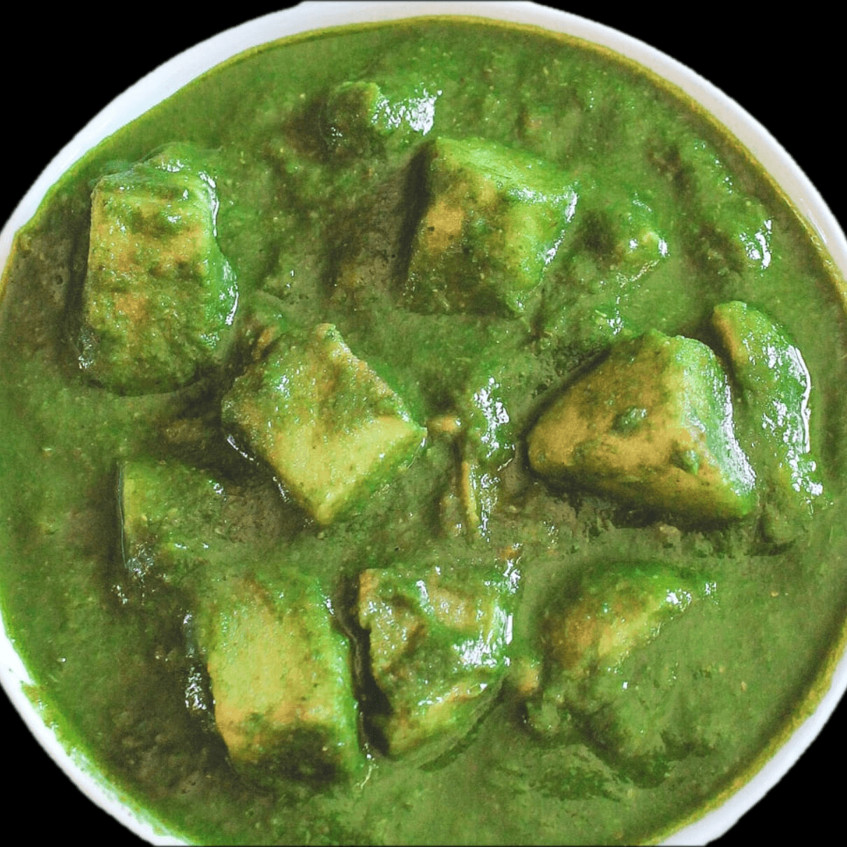 Aloo Palak (Potatoes and Spinach) (Gluten Free).