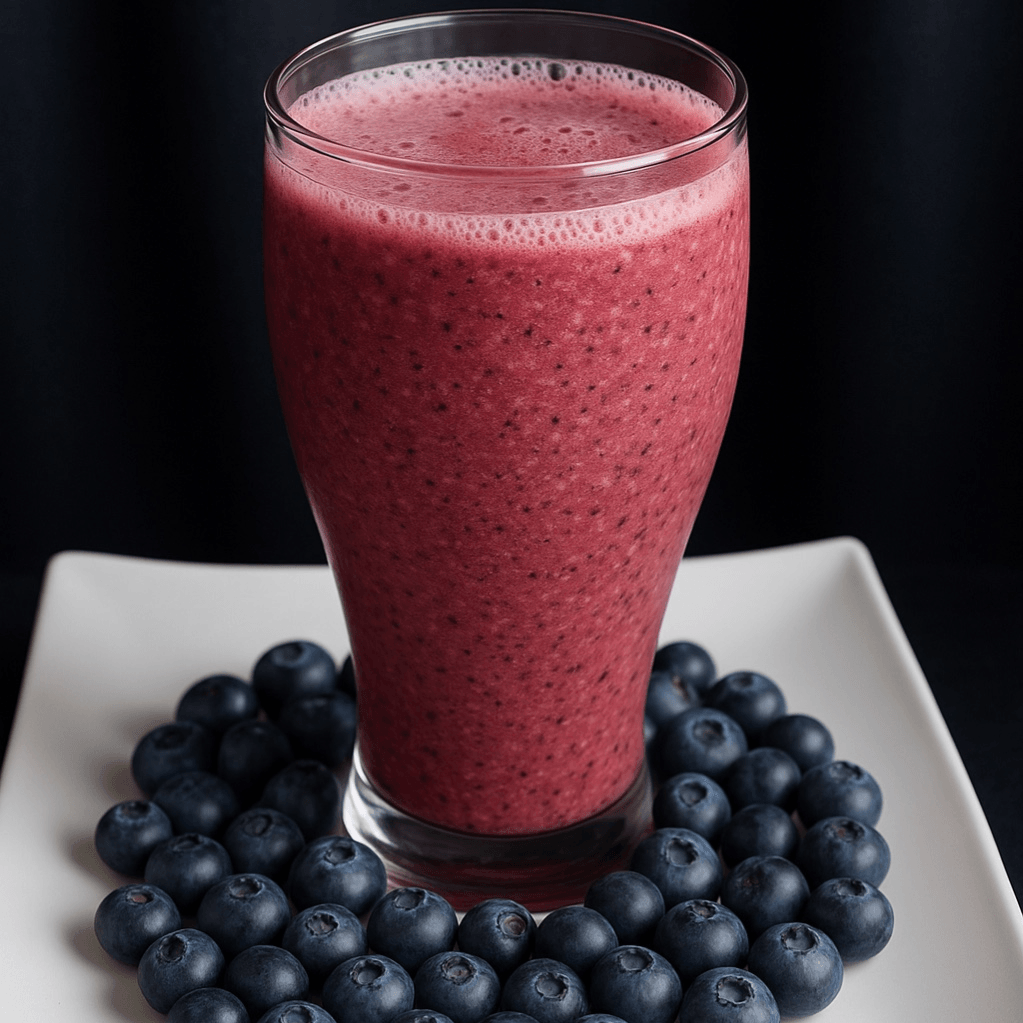 Blueberry Smoothie.