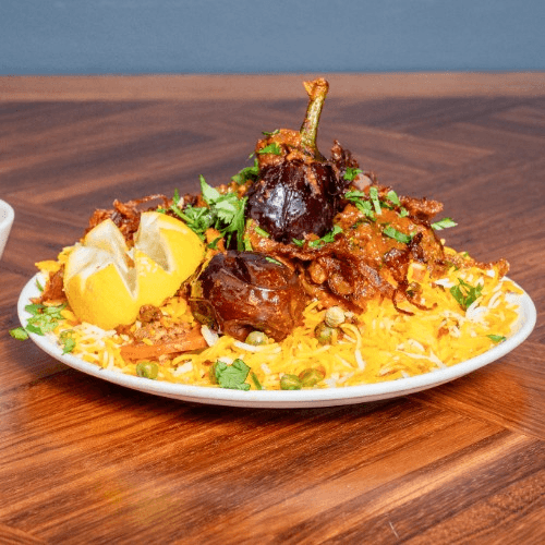 Gutti Vankaya Biryani.