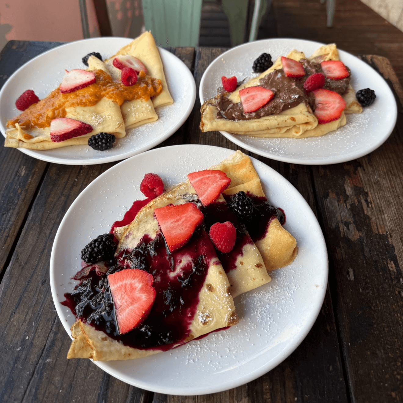 Sweet Crepe Trio.