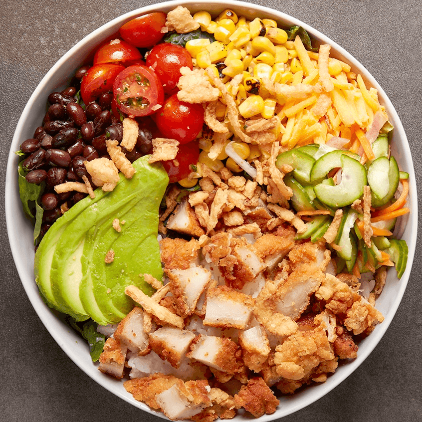 Salad - Fried Chicken.