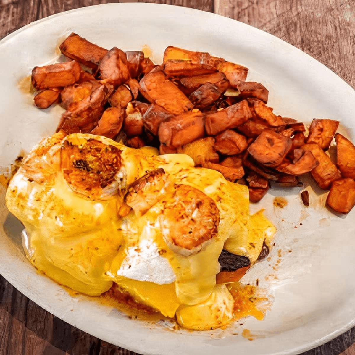 Cajun Shrimp and Grits Bennie.