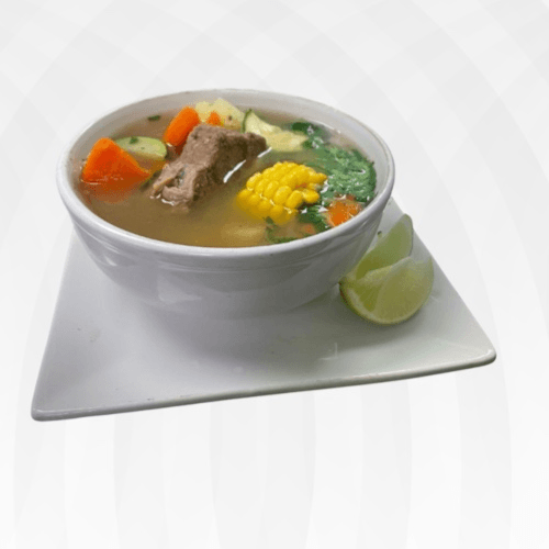Beef rib soup/sopa de costilla