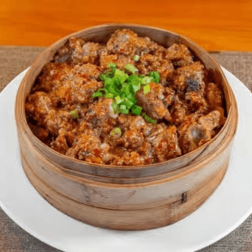 Steamed Pork Ribs with Seasoned Rice Powder / 粉蒸排骨.