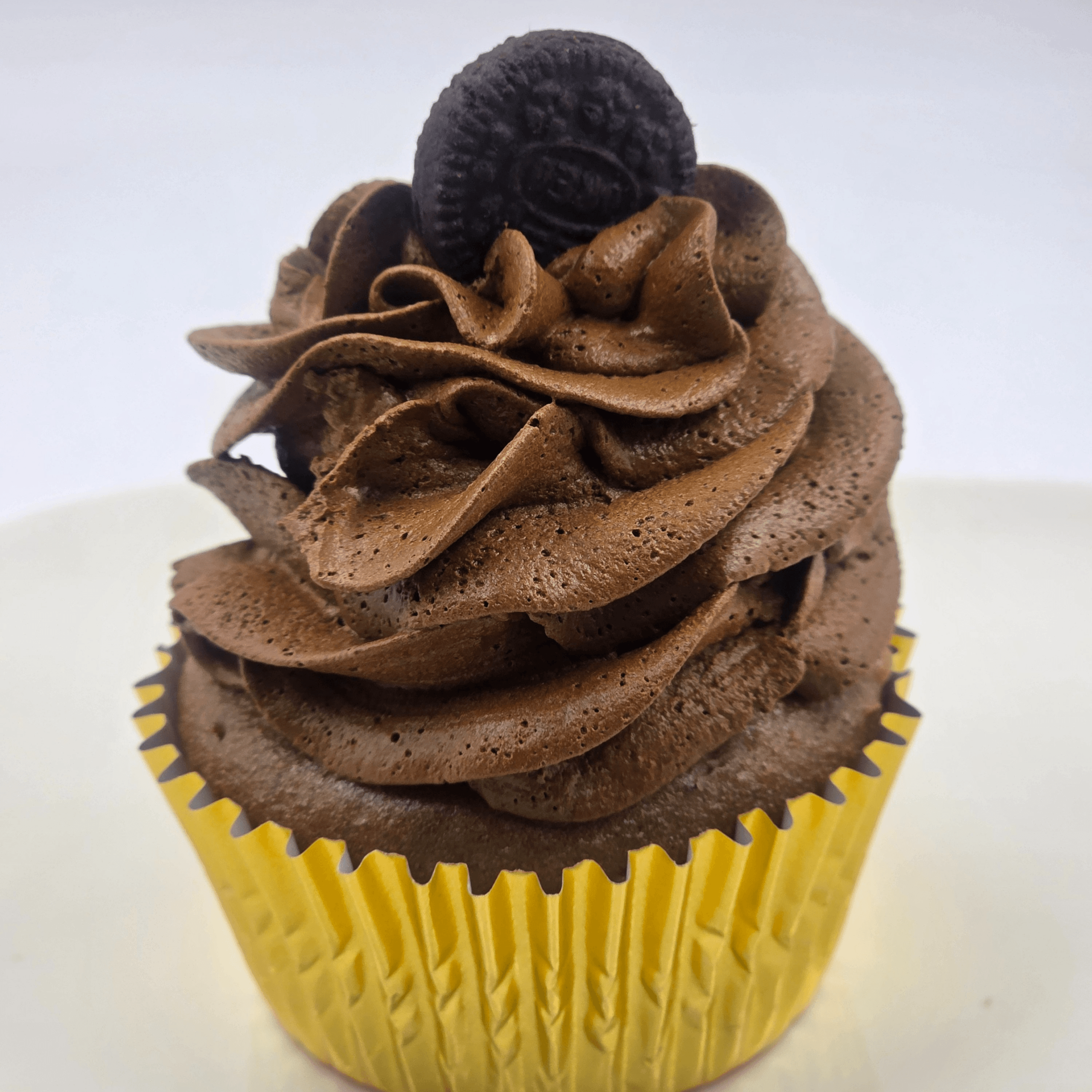 Chocolate Tres Leches Cupcake.