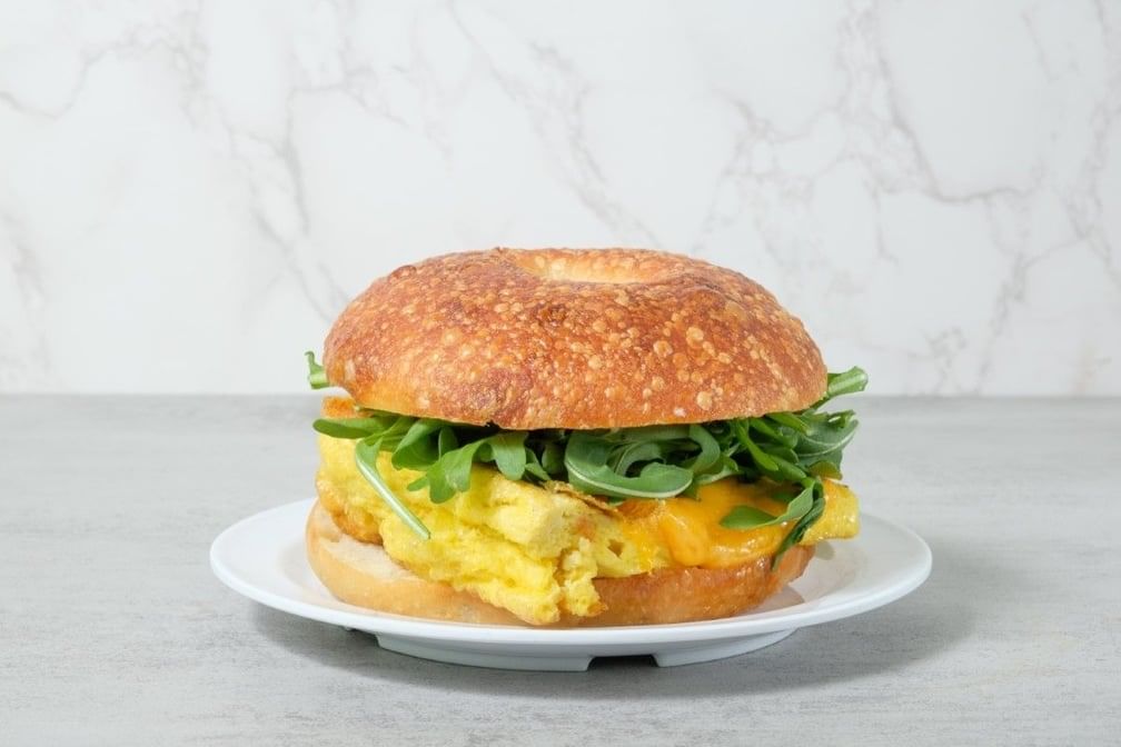 Egg, Cheddar & Arugula.