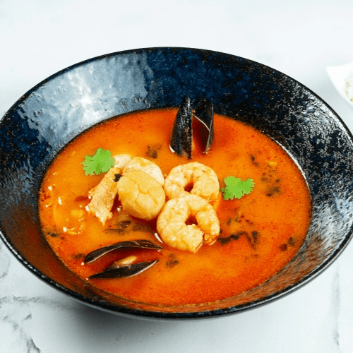 Tom Yum (Thai Hot & Sour Soup) (Bowl).
