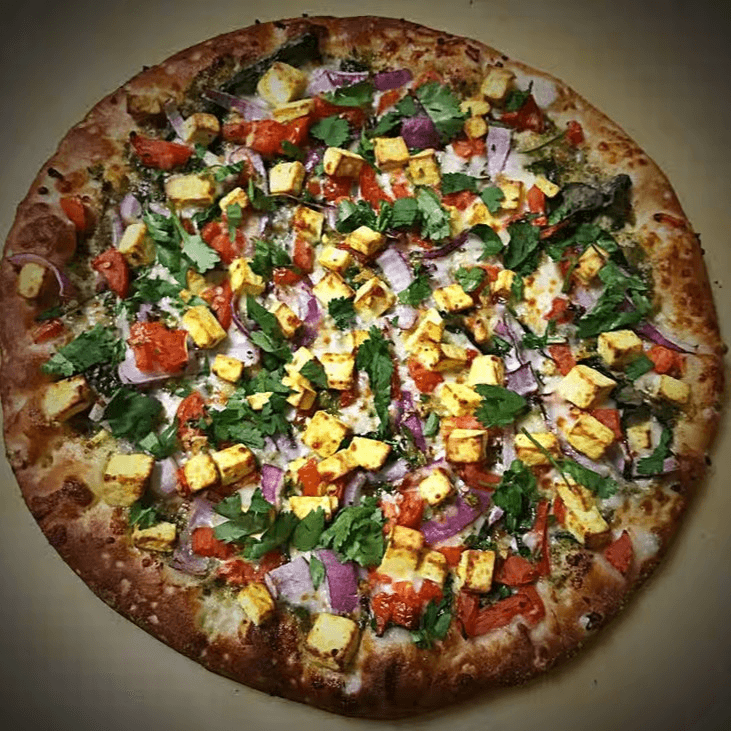 Palak Paneer Pizza.