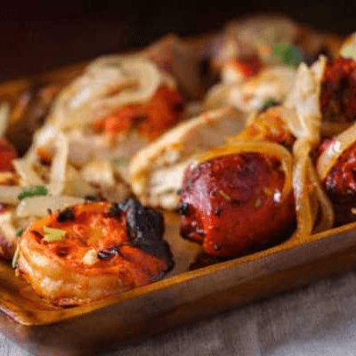 TANDOORI MIX PLATTER.