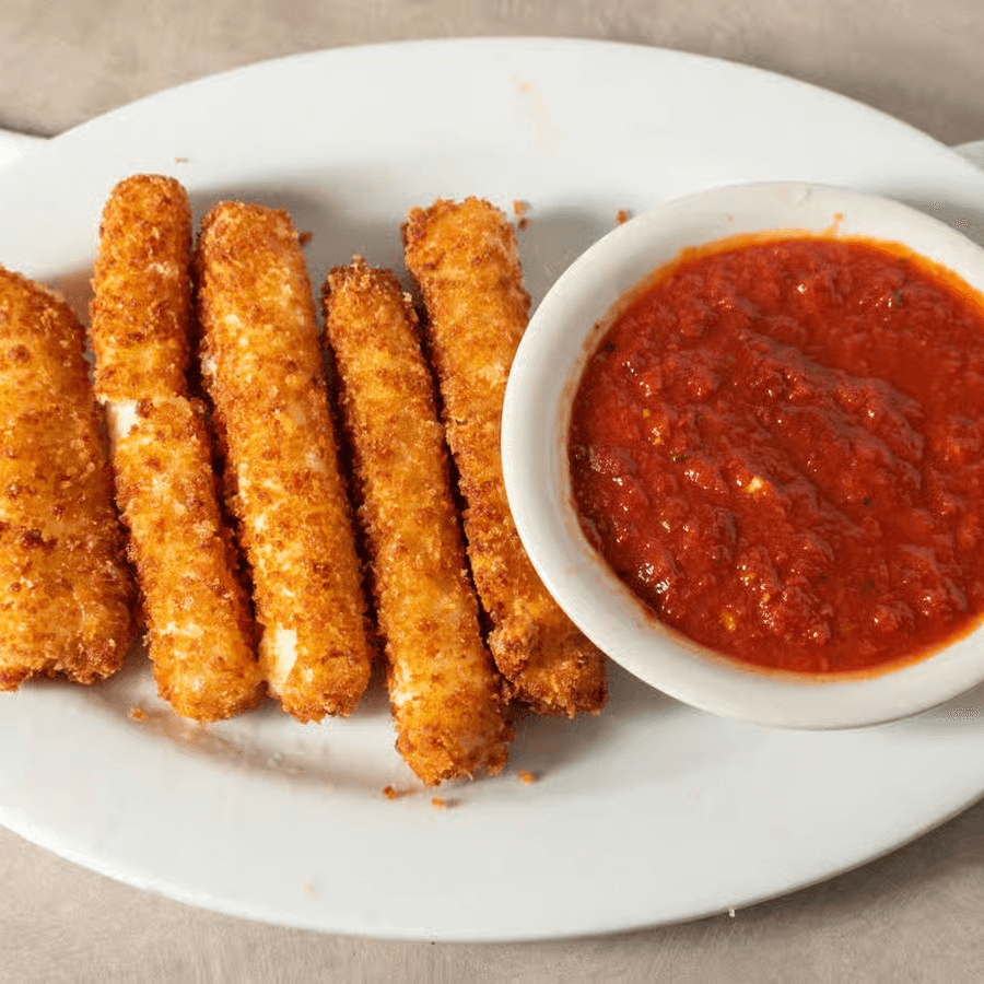 Fried Mozzarella Sticks.