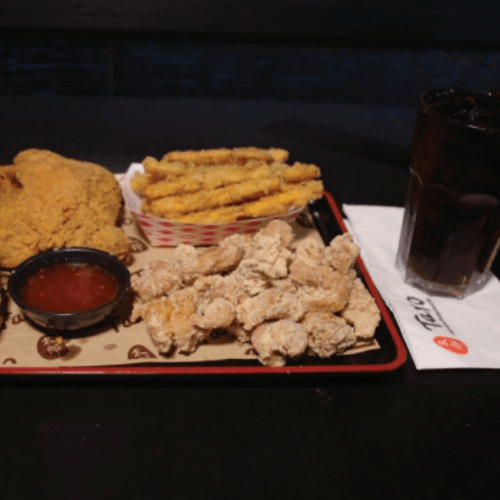 Fried Chicken Combo Lunch Box.