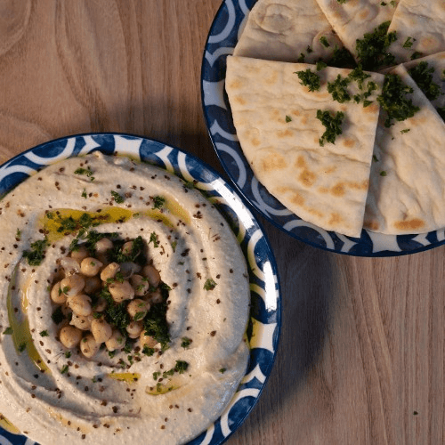 Classic Hummus with Pita Bread (Vegan)