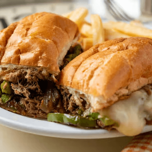 Philly Cheese Steak Sandwich.