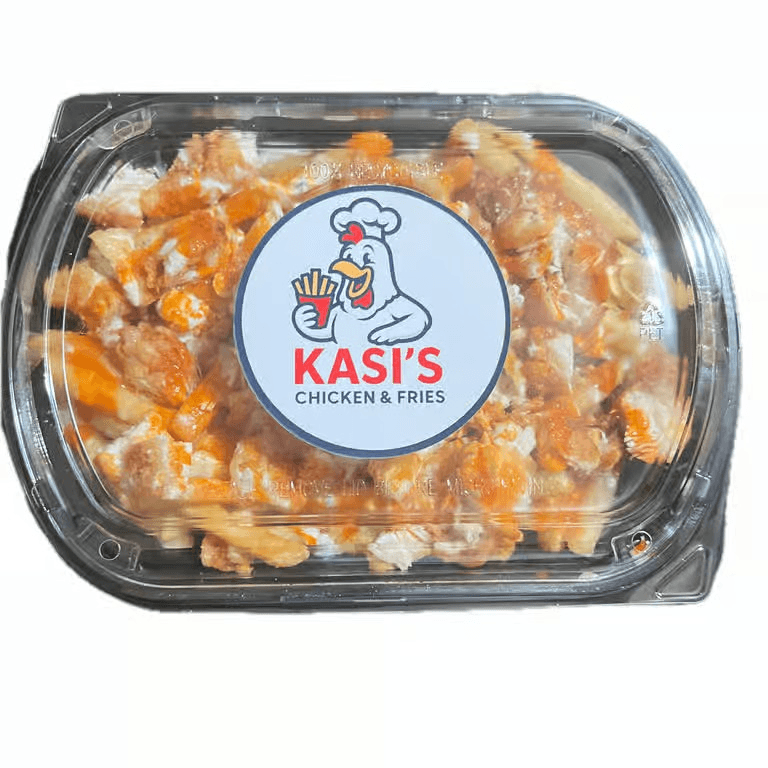 Kasi's Famous Fries with Chicken.