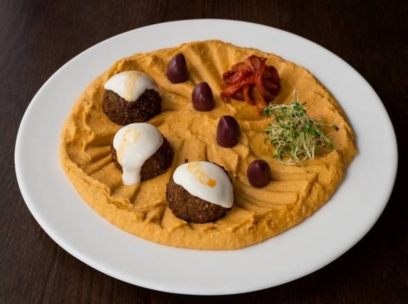 Warm Humus Plate.