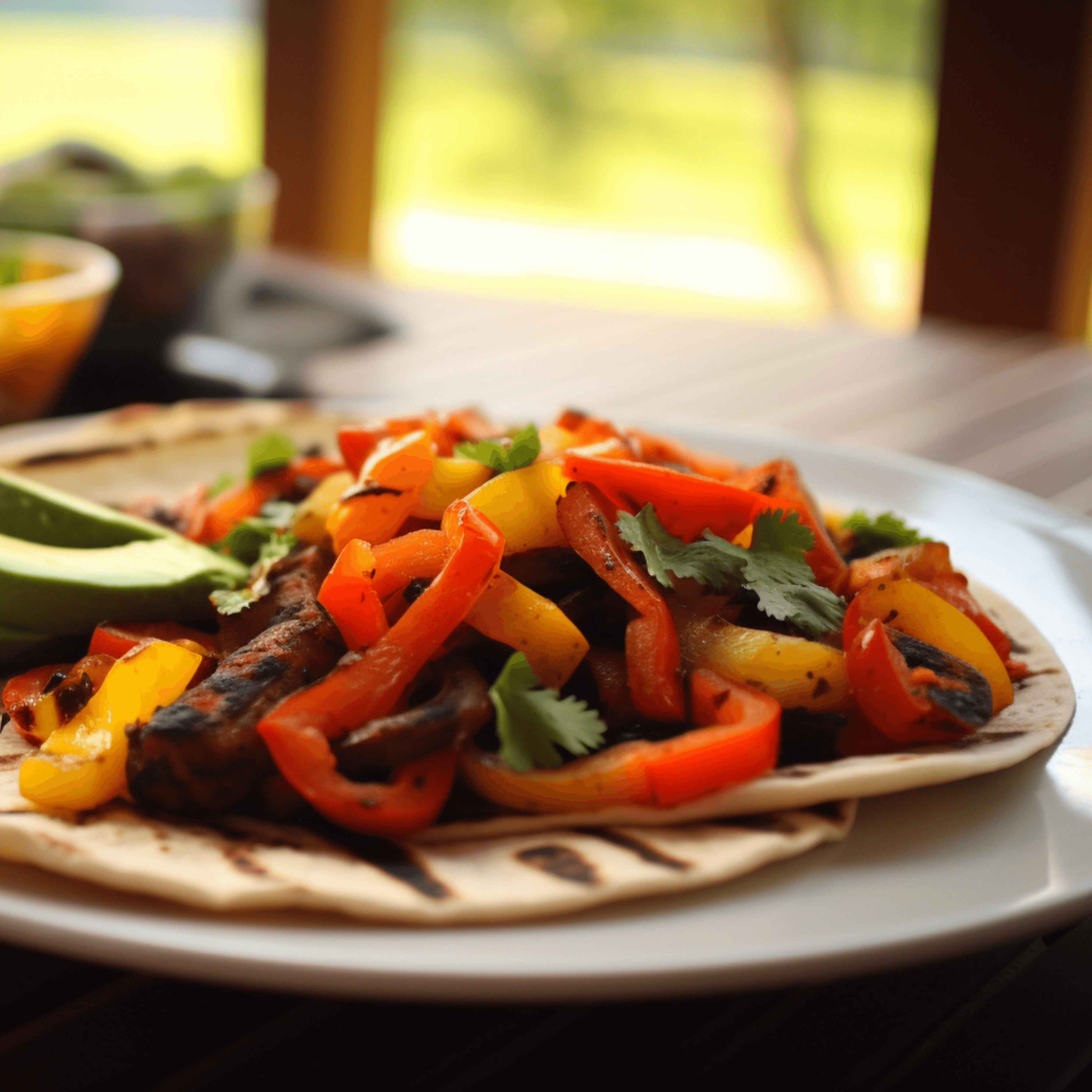 Vegetarian Fajitas.