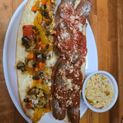 Italian Sausage Sandwich.