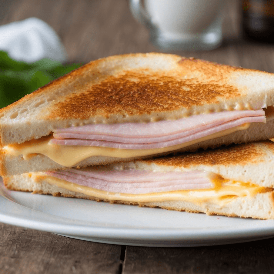 Grilled Ham & Cheese Sandwich.