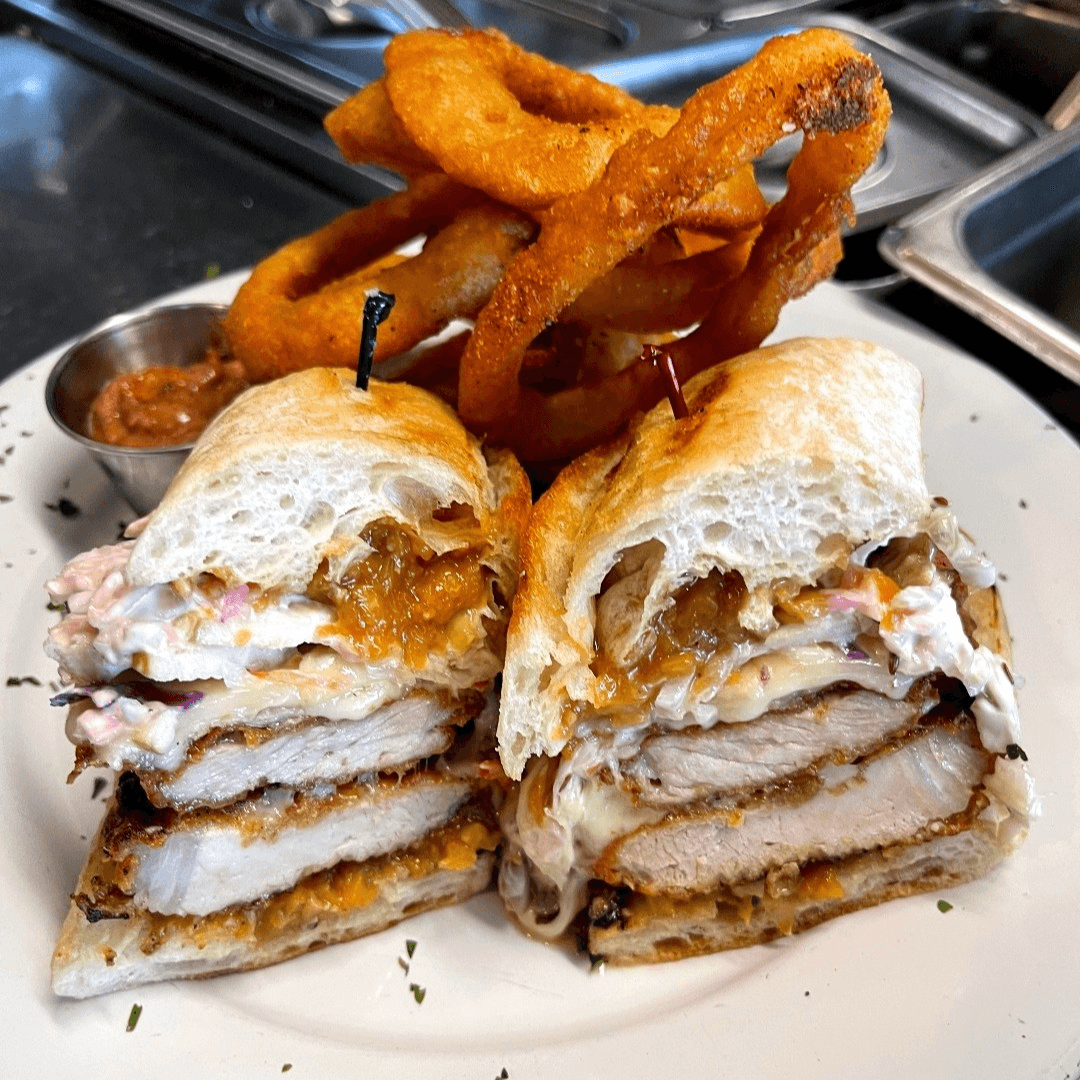 Pacific NW Pork Cutlet Sandwich.
