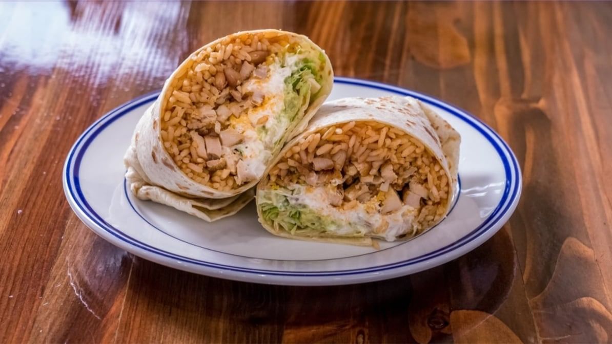 Ground Beef Burrito.