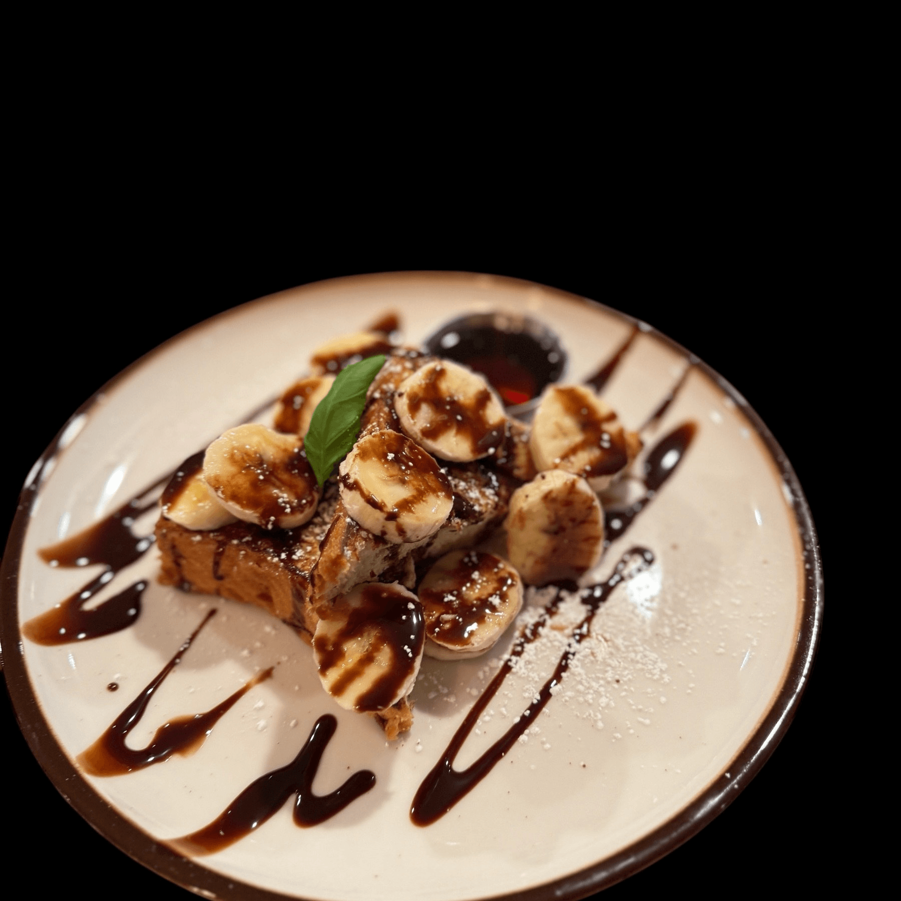 CHOCO BANANA FRENCH TOAST.