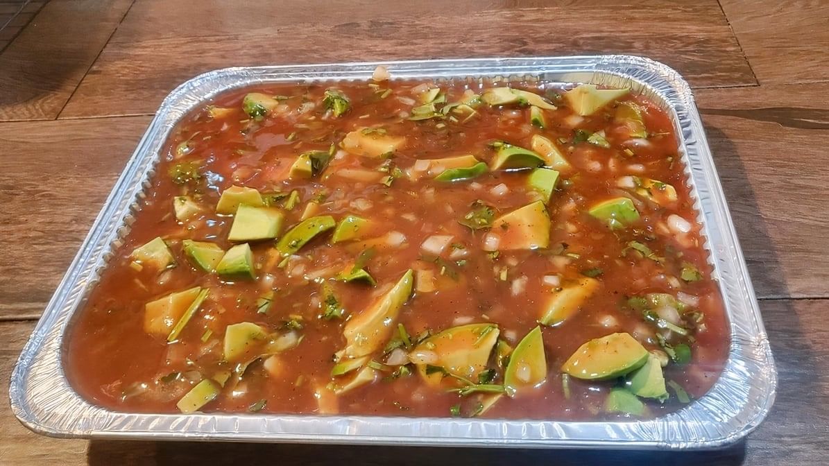 POLLO ALAPLACHA CON ASADA.