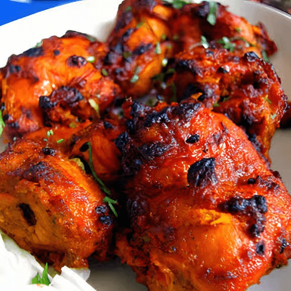 12 Tandoori Chicken Boti Kebab.