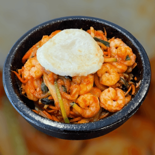 Spicy Shrimp Dolsot.