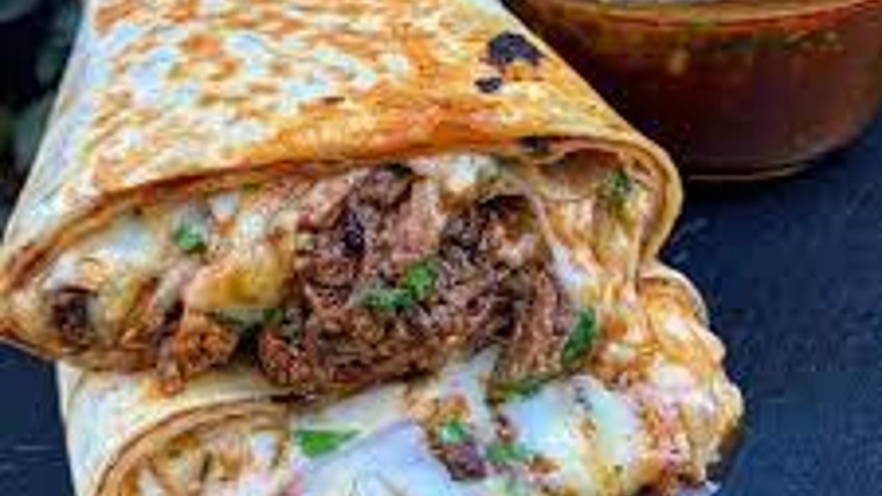 Grilled Cheese Birria Burrito.