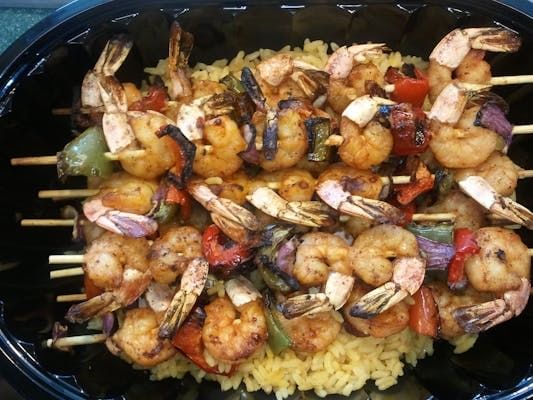 Shrimp Kabob.
