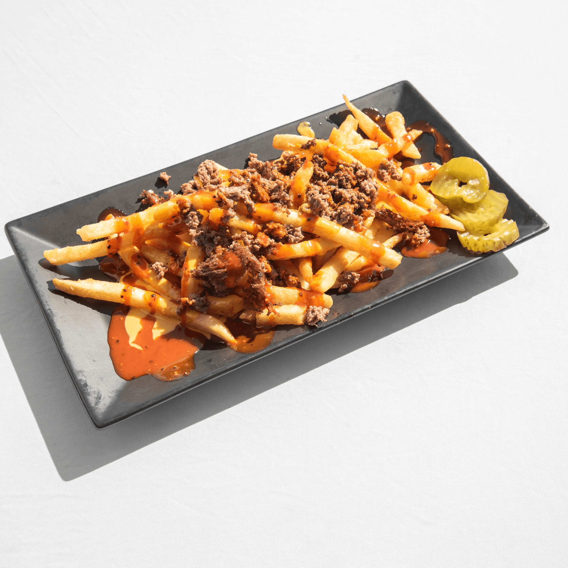 Hot Honey Smash Beef Fries.