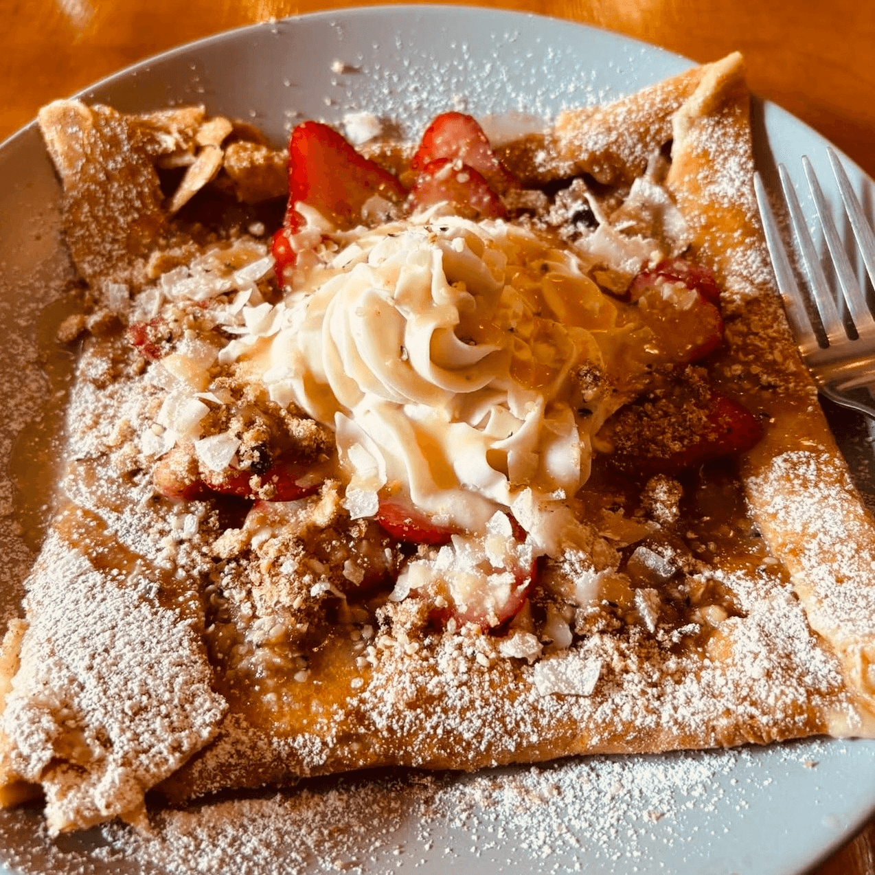 Strawberry Shortcake Crepe.
