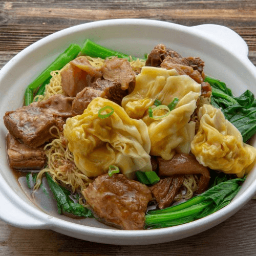 N27  Beef Stew & Wonton Noodle Soup 牛腩雲吞湯 麵