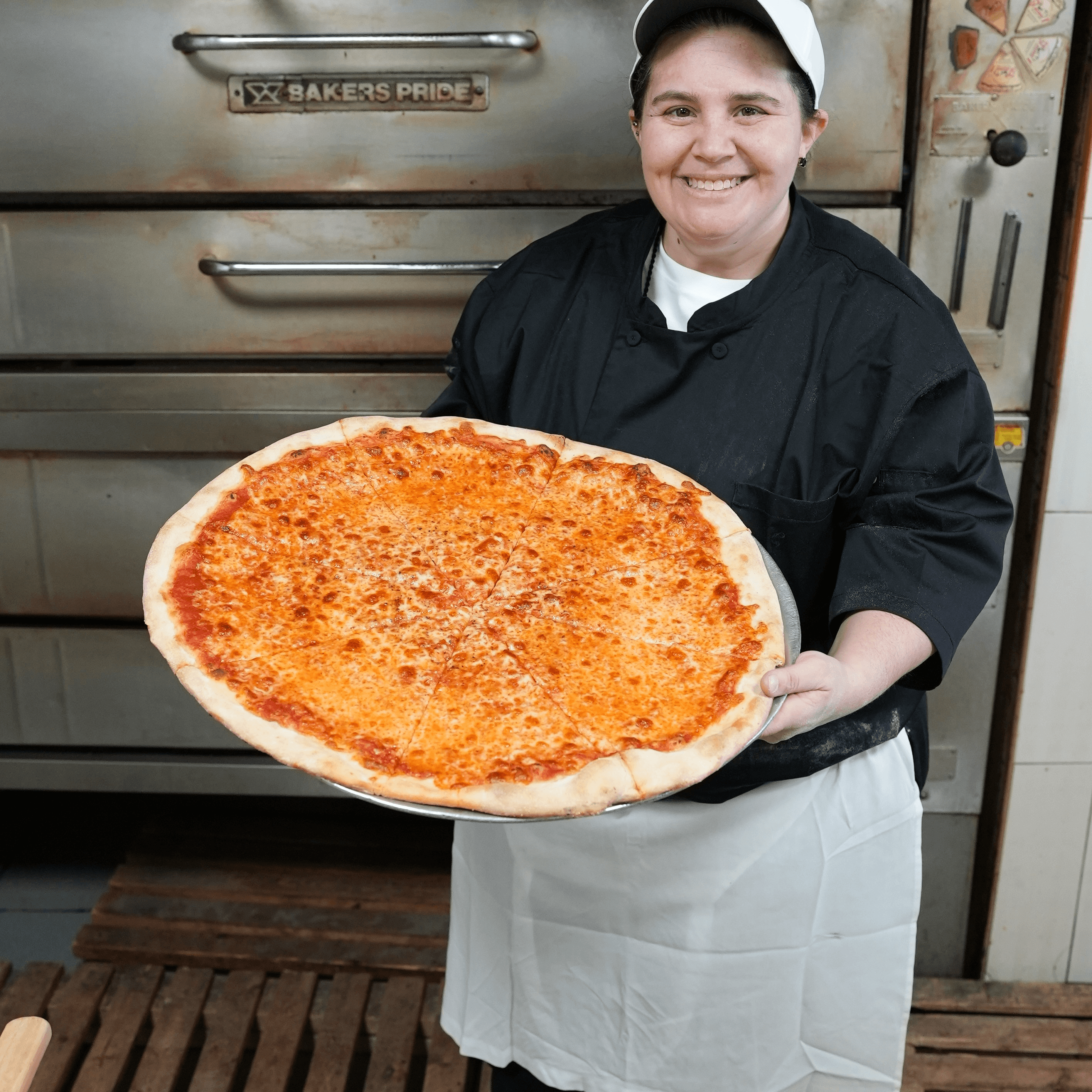 G.O.A.T NY Style Thin Crust Pizza (Large (8 Slices)).