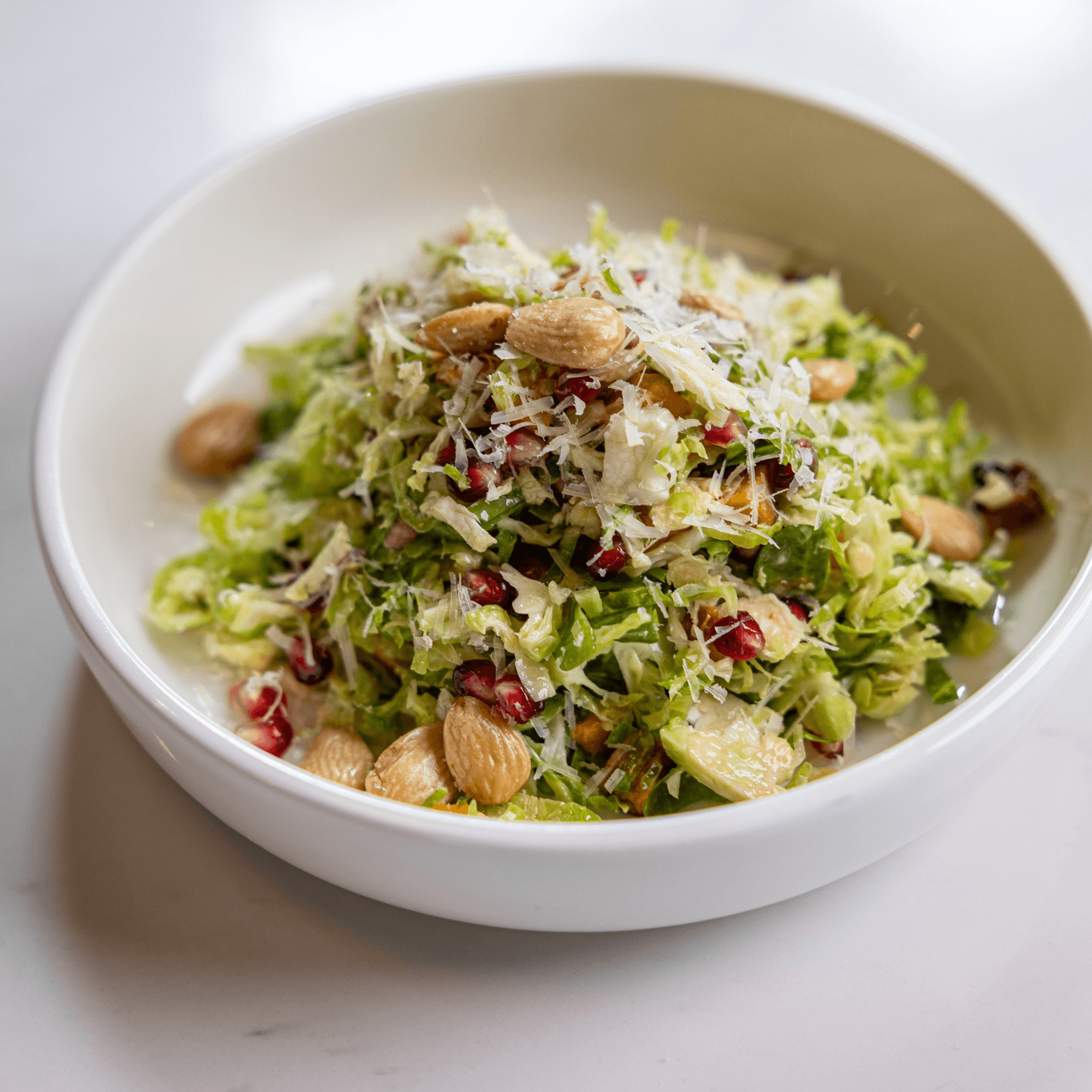 Shaved Brussels Sprouts Salad.