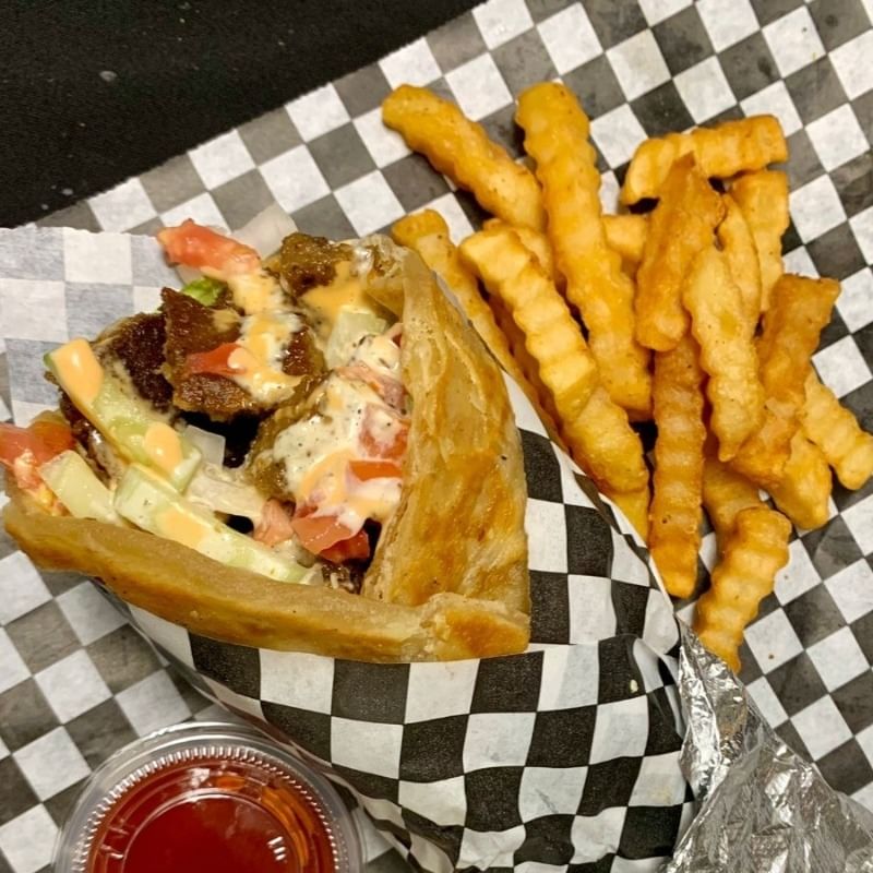 Chicken Kebab Parata Roll.