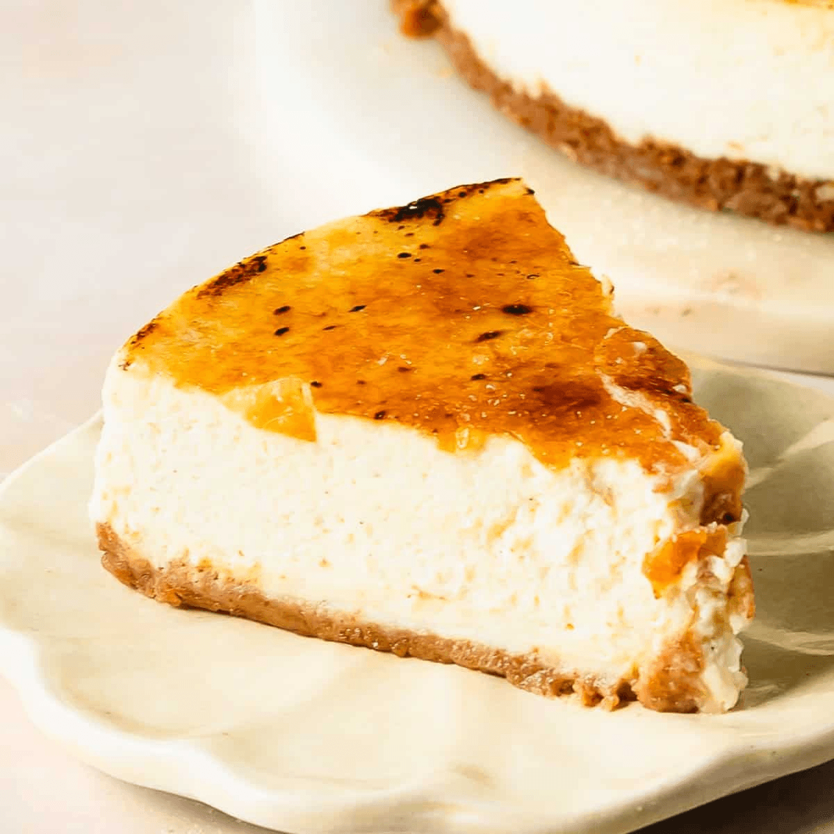 Creme Brulee Cheesecake.